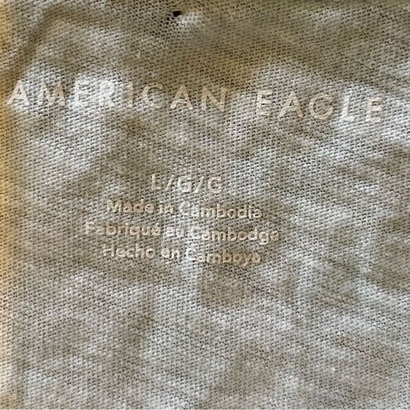 NWT American Eagle Tie Dye Cropped Ruffled Tank Top Mint Green Size Large - Picture 5 of 11